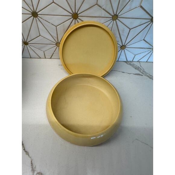 Vintage Ivory Pyralin Celluloid Vanity Jar – 1920s Lidded Powder Dish - Picture 3 of 6